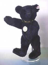 Steiff 038280 CLASSIC SILKY DARK BLUE ALPACA TEDDY BEAR L.E.