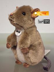 Steiff 056239 PILLA MOUSE GRAY CUDDLY SOFT PLUSH 2014