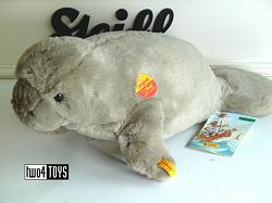 Steiff 062766 ORIGINAL MANATEE SEA COW SOFT PLUSH 2004