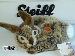 Steiff 080210 HOPPEL COILED HARE GOLDEN BROWN PLUSH 2003