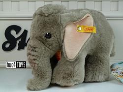 Steiff 083235 TRAMPILI STANDING ELEPHANT SOFT GRAY PLUSH 2003