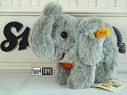 Steiff 085222 ORIGINAL KLEINE OLIFANT GRIJS ZACHT PLUSH 2002