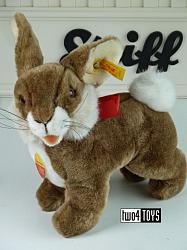 Steiff 086847 COSY HAPPY RABBIT BROWN SOFT WOVEN FUR 1995