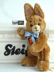 Steiff 087240 NIKI RABBIT BUNNY FULLY JOINTED BROWN PLUSH 2003