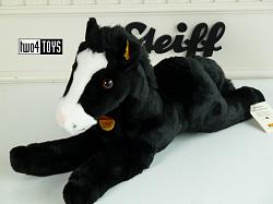 Steiff 103292 BLACK PONY HORSE CUDDLY SOFT 2007