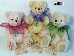 Hermann TOY FAIR NUREMBURG 2003 SET OF 3 TEDDY BEARS 2003