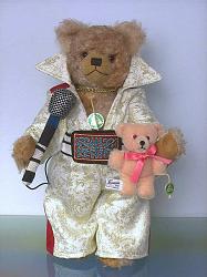 Hermann 19165-8 Elvis The King Teddy bear, the Wild Sixties