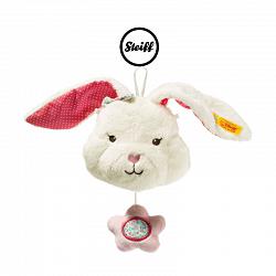 Steiff 241239 BLOSSOM BABIES RABBIT MUSIC MAKER WHITE PLUSH 2017