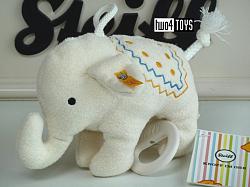 Steiff 242540 LITTLE ELEPHANT MUSIC BOX CREAM WHITE PLUSH 2022