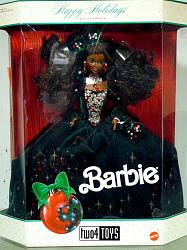 Barbie 2696 AFRO AMERICAN HAPPY HOLIDAYS NRFB 1991