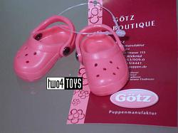 Gotz 3401794 DOLLOC CLOCS SHOES SIZE XS 27 cm / 11 inches 2018