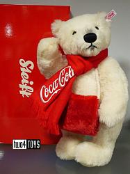 Steiff 355301 COCA-COLA POLAR BEAR | WHITE ALPACA | 2014