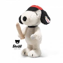 2026 Steiff 356346 PEANUTS SNOOPY DOG BASEBALL WHITE RMS MOHAIR