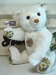2023 Steiff 421730 STEIFF CLUB EDITIE TEDDYBEER WIT BAMBOE
