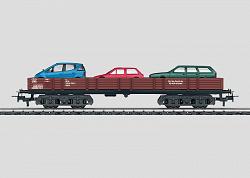 Märklin 44732 DB TYPE Rlmms AUTO TRANSPORT CAR w. LOAD OF 3 CARS