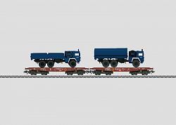 Märklin 48718 DB AG THW EMERGENCY AID FLAT CAR SET & TRUCKS 2009