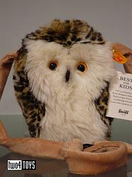 Steiff 600821 OWL BAG CUDDLY SOFT SPOTTED PLUSH 2014