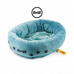 Steiff 606243 COSY DOG- OR CAT BED CUDDLY SOFT BLUE PLUSH 2014