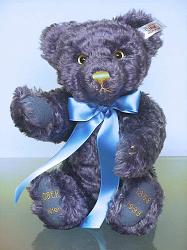 Steiff 658013 KOBER VIENNA 130 YEARS BLUE CELEBRATION TEDDY 1998