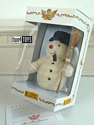 Steiff 668020 ROLY POLY SNOWMAN USA | WHITE MOHAIR | 2005