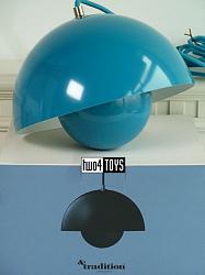 FLOWERPOT VP1 PENDANT LAMP BRIGHT BLUE│Verner Panton│&tradition