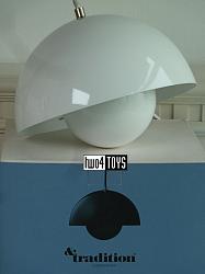 FLOWERPOT VP1 HANGLAMP HELDER WIT │ Verner Panton │ &tradition