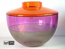 Kartell SHIBUYA VAAS │ FRUITSCHAAL ORANJE-VIOLET-SMOKE